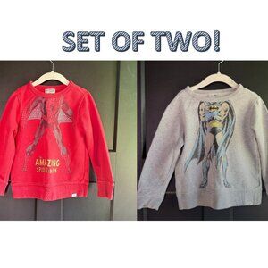 Set of 2 Baby Gap Crewneck Sweatshirts - Size 5Y ⭐🦇🕷️